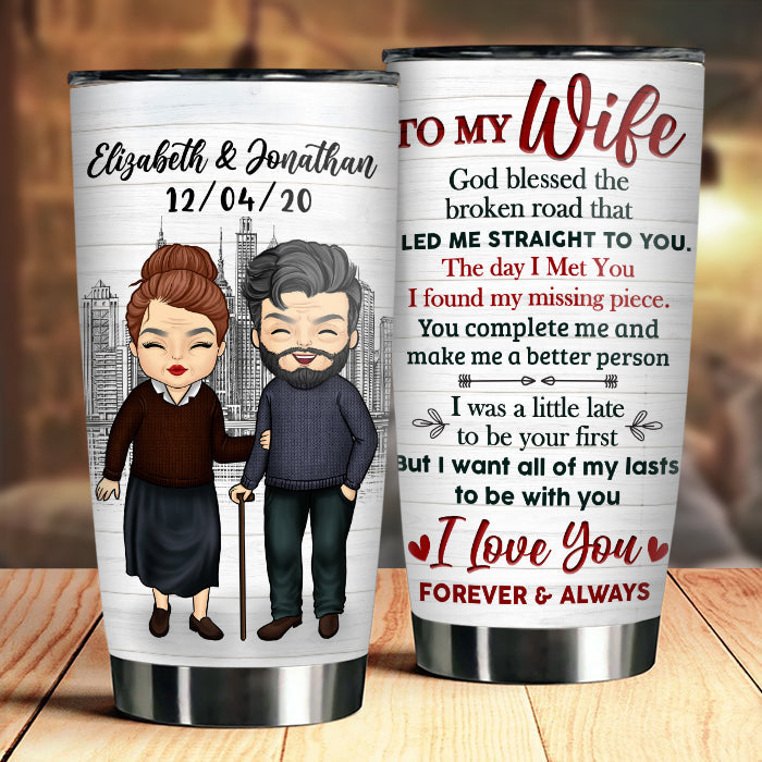 You Make Me A Better Person, I Love You - Gift For Couples, Personalized Tumbler