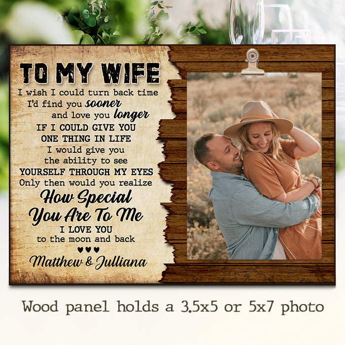 I Would Give You The Ability To See Yourself Through My Eyes - Gift For Couples, Personalized Photo Frame