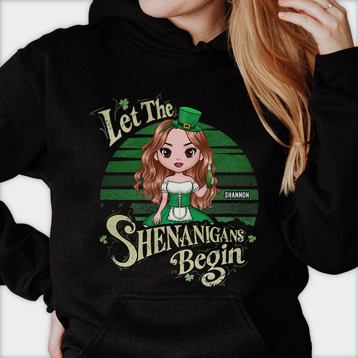Let The Shenanigans Begin - Gift For Bestie, St. Patrick's Day, Personalized T-shirt, Hoodie