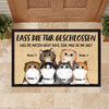 Lassen Sie die Katzen nicht raus German - Funny Personalized Cat Decorative Mat
