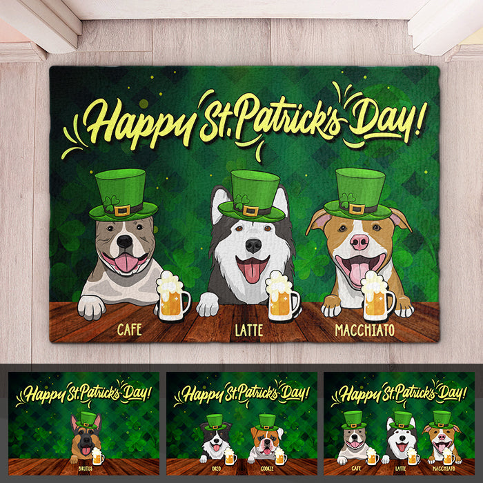 Happy Saint Patrick's Day - Personalized Decorative Mat