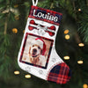 Have A Fetching Christmas - Upload Pet Photo - Personalized Christmas Stocking