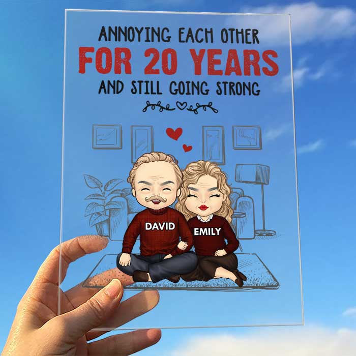 Annoying Each Other For Many Years - Gift For Couples, Husband Wife - Personalized Acrylic Plaque
