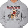 I Like Beer And My Dogs - Gift For Dog Dad, Personalized Unisex T-shirt, Hoodie