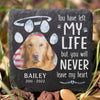 You Will Never Leave My Heart - Personalized Memorial Stone, Pet Grave Marker - Upload Image, Memorial Gift, Sympathy Gift