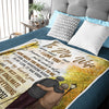 To My Wife Never Forget That I Love You - Gift For Couples, Personalized Blanket