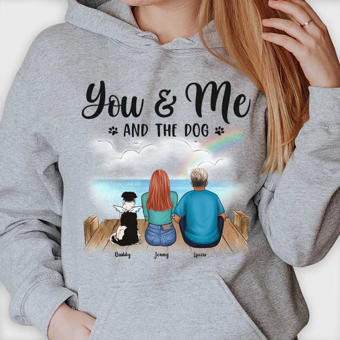 Just You & Me And Our Dogs - Gift For Couples, Husband Wife - Personalized Unisex T-shirt, Hoodie