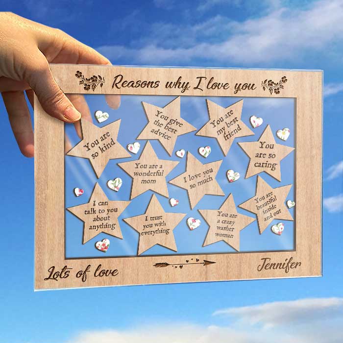 You Are Beautiful Inside And Out - Gift For Mom, Personalized Acrylic Plaque