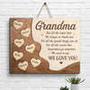I Need To Say I Love You - Gift For Mom, Grandma - Personalized Shaped Wood Sign