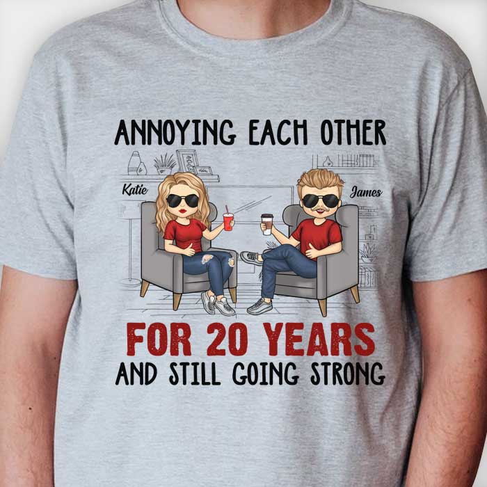 Husband Wife Annoying Each Other For Many Years - Gift For Couples, Husband Wife, Personalized Unisex T-shirt, Hoodie