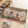 The Wife Is Always Right, House Rules - Gift For Couples, Personalized Decorative Mat