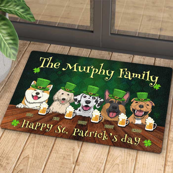 Family Celebrate Saint Patrick's Day - Drunk Lives Matter - Personalized Decorative Mat