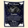 Custom Photo Hold Me Close To You - Family Personalized Custom Blanket - Baby Shower Gift, Gift For First Mom