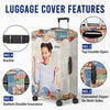 Custom Photo The Sky Is Calling - Travel Personalized Custom Luggage Cover - Holiday Vacation Gift, Gift For Adventure Travel Lovers