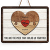 Happiness Is Seeing Your Mother Smile - Family Personalized Custom Home Decor Wood Sign - House Warming Gift For Mom