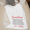 Wrap Yourself Up In My Love - Family Personalized Custom Blanket - Mother's Day, Gift For Mom, Grandma