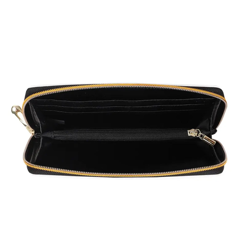 Dog Kisses Fix Everything - Dog & Cat Personalized Custom Leather Long Wallet - Gift For Pet Owners, Pet Lovers
