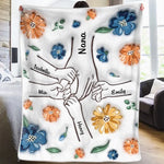 Mom, You Are My Hero - Family Personalized Custom 3D Inflated Effect Printed Blanket - Mother's Day, Gift For Family
