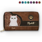 Pets Are Humanizing - Dog & Cat Personalized Custom Leather Long Wallet - Gift For Dog Lovers, Cat Lovers