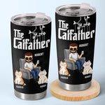 The Best Father We Adore - Dog & Cat Personalized Custom Tumbler - Father's Day, Gift For Dad, Cat Lovers