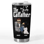 The Best Father We Adore - Dog & Cat Personalized Custom Tumbler - Father's Day, Gift For Dad, Cat Lovers