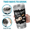 Happy Pawther’s Day - Dog & Cat Personalized Custom Tumbler - Father's Day, Gift For Pet Owners, Pet Lovers