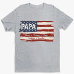 Proud To Be American - Family Personalized Custom Unisex T-shirt, Hoodie, Sweatshirt - Gift For Dad, Grandpa, Papa