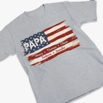 Proud To Be American - Family Personalized Custom Unisex T-shirt, Hoodie, Sweatshirt - Gift For Dad, Grandpa, Papa
