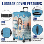 Just A Girl Who Loves Cruising - Travel Personalized Custom Luggage Cover - Holiday Vacation Gift, Gift For Cruise Lovers, Women