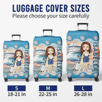 Just A Girl Who Loves Cruising - Travel Personalized Custom Luggage Cover - Holiday Vacation Gift, Gift For Cruise Lovers, Women