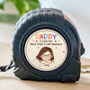 I Love You More Than I Can Measure - Family Personalized Custom Tape Measure - Father's Day, Gift For Dad, Grandpa