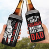 Behind Every Great Child - Personalized Custom 4 In 1 Can Cooler Tumbler - Father's Day, Birthday Gift For Dad, Grandpa