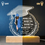 Forever My Little Girl - Family Personalized Custom Shaped 3D LED Light - Graduation Gift For Daughter, Granddaughter, Sisters