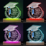 Forever My Little Girl - Family Personalized Custom Shaped 3D LED Light - Graduation Gift For Daughter, Granddaughter, Sisters