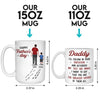 Always Follow In Your Footsteps - Family Personalized Custom Mug - Father's Day, Gift For Dad