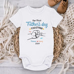 Life's Greatest Miracle Wrapped In A Blanket - Family Personalized Custom Baby Onesie - Father's Day, Baby Shower Gift, Gift For New Dads, Dad