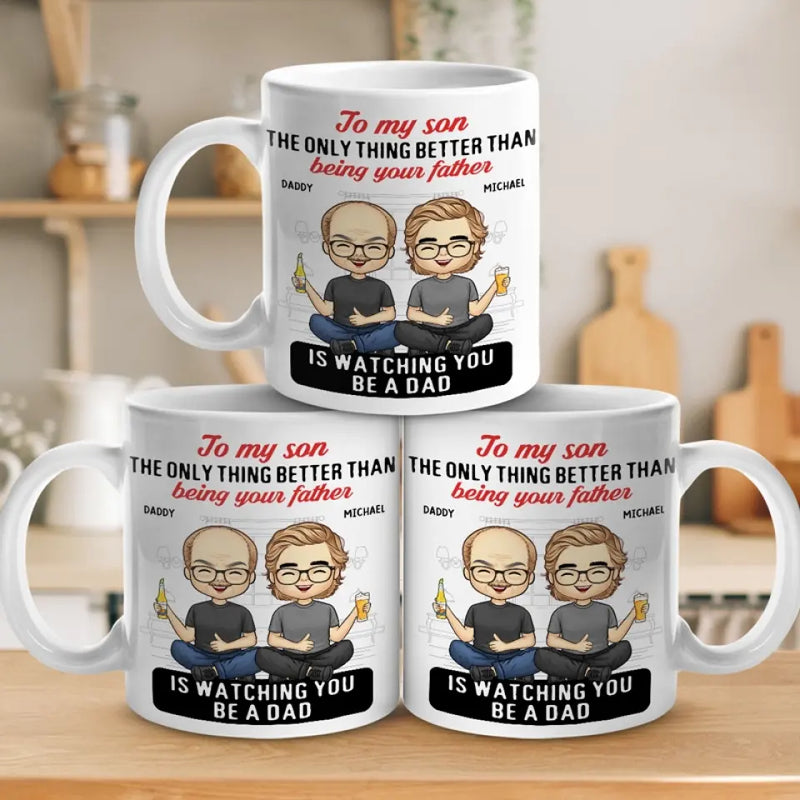Be Loved For The Rest Of Your Life - Family Personalized Custom Mug - Father's Day, Gift for Son