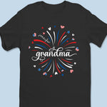 Grandma's Little Sweethearts - Family Personalized Custom Unisex T-shirt, Hoodie, Sweatshirt - Mother's Day, 4th of July, Gift For Grandma