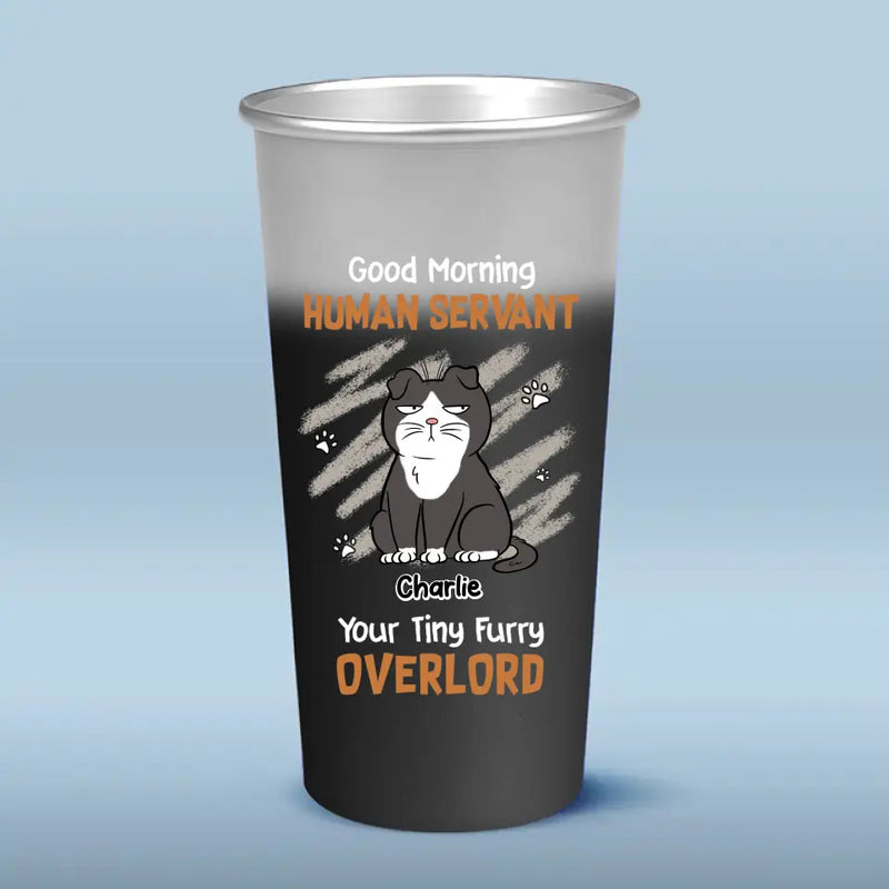 Thank You For Your Daily Snacks - Cat Personalized Custom Aluminum Changing Color Cup - Gift For Pet Owners, Pet Lovers