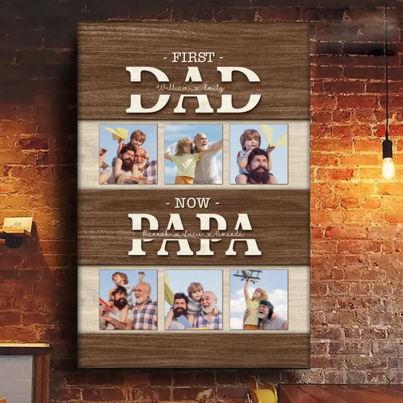 Custom Photo I Know You Love Me Unconditionally - Family Personalized Custom Vertical Canvas - Father's Day, Gift For Dad
