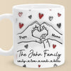 Together We Make One Beautiful Family - Family Personalized Custom 3D Inflated Effect Printed Mug - Gift For Family Members
