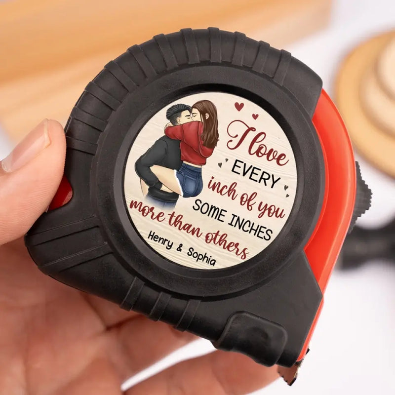 We Build A Life We Love - Couple Personalized Custom Tape Measure - Gift For Husband Wife, Anniversary