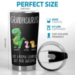 A Normal Papa But More Awesome - Family Personalized Custom Tumbler - Father's Day, Gift For Grandpa, Dad