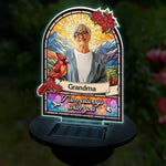 Custom Photo Always With You - Memorial Personalized Custom Garden Solar Light - Sympathy Gift For Grandma