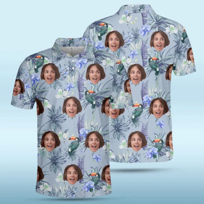 Custom Photo In The Mood For Summer - Family Personalized Custom All Over Print Polo Shirt - Summer Vacation Gift, Gift For Family