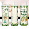 Love You To The Beach And Back - Bestie Personalized Custom Skinny Tumbler - Summer Vacation Gift For Best Friends, BFF, Sisters