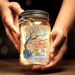 They Fly Beside Us Everyday - Memorial Personalized Custom Mason Jar Light - Sympathy Gift For Family