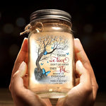 They Fly Beside Us Everyday - Memorial Personalized Custom Mason Jar Light - Sympathy Gift For Family