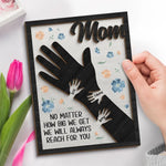 Your Love Ties Our Family Together - Family Personalized Custom 2-Layered Wooden Plaque With Stand - Gift For Mom, New Moms