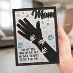 Your Love Ties Our Family Together - Family Personalized Custom 2-Layered Wooden Plaque With Stand - Gift For Mom, New Moms